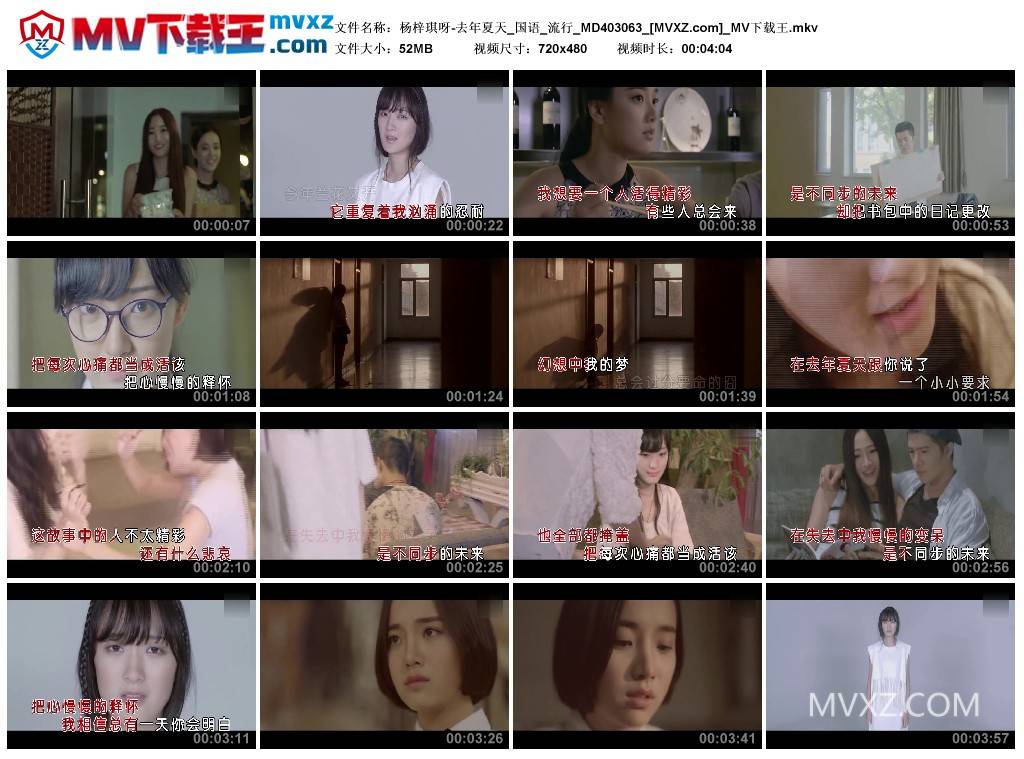 杨梓琪呀-去年夏天_国语_流行_MD403063